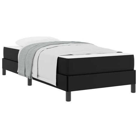vidaXL Bedframe met matras Zwart 90 x 200 cm Stof afbeelding3 - 1
