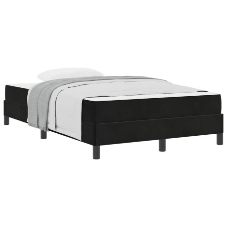 vidaXL Boxspringbed met matras Zwart 120 x 190 cm Stof afbeelding3 - 1