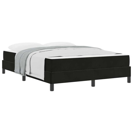 vidaXL Boxspringbed met matras Zwart 160 x 200 cm Stof afbeelding3 - 1