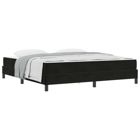 vidaXL Boxspringbed met matras Zwart 180 x 200 cm Stof afbeelding3 - 1