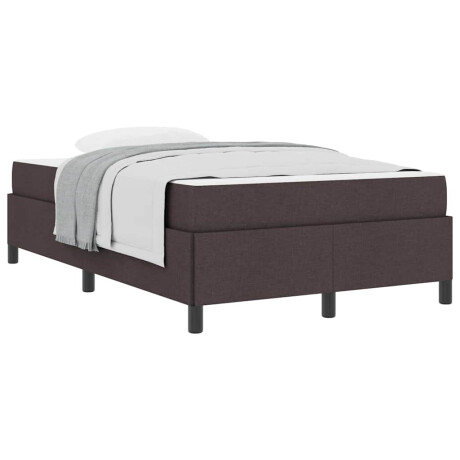 vidaXL Boxspring bed Bruin 120 x 190 cm Stof, Engineered Hout afbeelding3 - 1