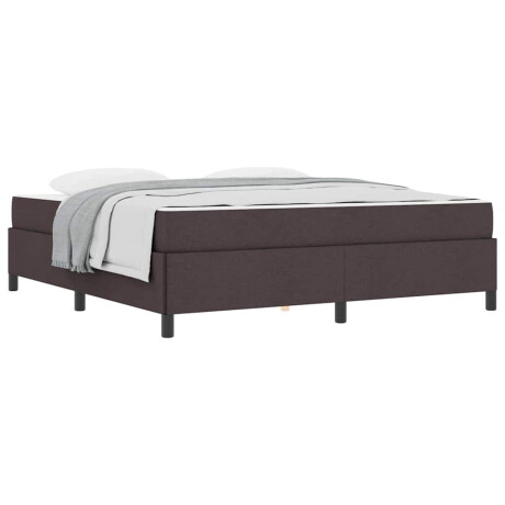 vidaXL Boxspring bed Bruin 180 x 200 cm Stof, Engineered Hout afbeelding3 - 1