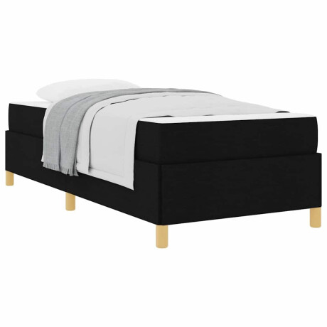 vidaXL Boxspring bed Anders Zwart en Wit 90 x 190 cm Stof afbeelding3 - 1