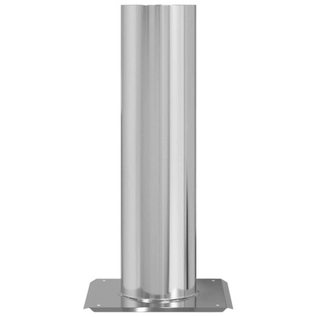 vidaXL Schouwkop Verlenging Zilver 24 x 24 x 50 cm Roestvrij staal afbeelding3 - 1