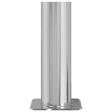 vidaXL Schouwkop Verlenging Zilver 26 x 26 x 50 cm Roestvrij staal afbeelding3 - 1