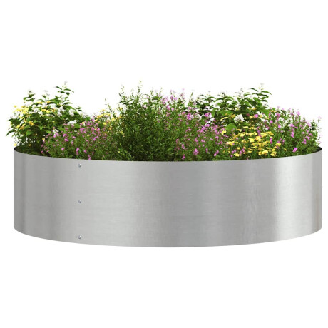 vidaXL Tuin Bloempot Zilver 80 x 80 x 20 cm Roestvrij staal afbeelding3 - 1