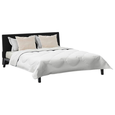 vidaXL Dekbedovertrek Set met kussen 3 pcs Wit 200 x 200 cm Microvezel afbeelding3 - 1