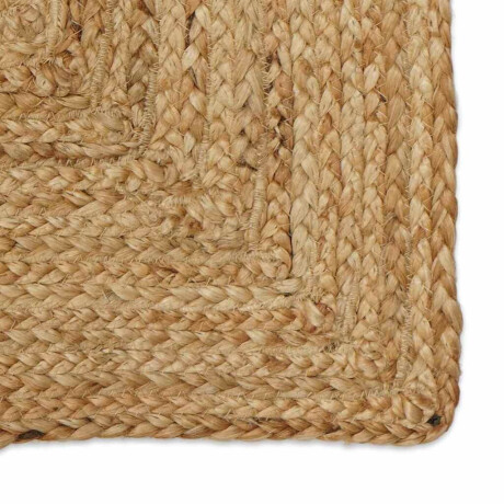 vidaXL Tapijt Beige 240 x 240 cm Jute afbeelding3 - 1