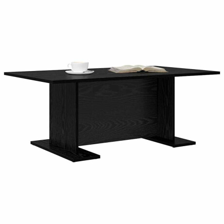 vidaXL Salontafel Zwart eiken 103,5 x 60 x 40 cm Bewerkt hout afbeelding3 - 1