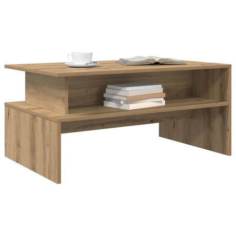 vidaXL Salontafel Artisan Eiken 90 x 55 x 42,5 cm Bewerkt hout afbeelding3 - 1