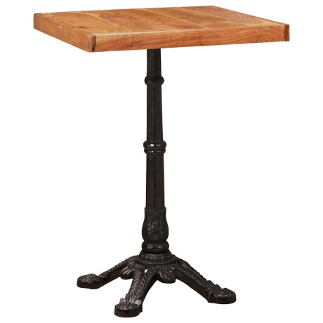 vidaXL Bistrotafel Bruin 50 x 50 x 76 cm Massief Acaciahout afbeelding3 - 1