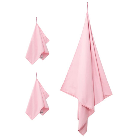 vidaXL Set van Sporthanddoeken 3 pcs Roze Polyester en Polyamide afbeelding3 - 1