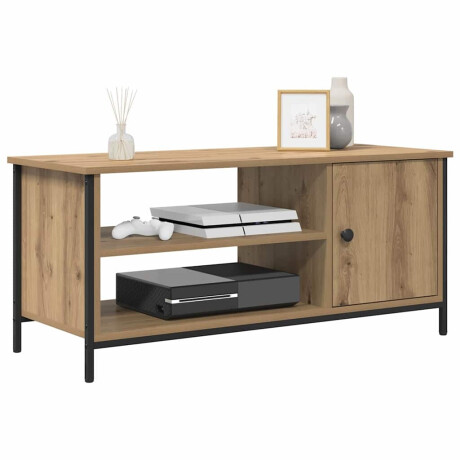 vidaXL TV-kast Artisan Eiken 100 x 40 x 45 cm Bewerkt hout afbeelding3 - 1