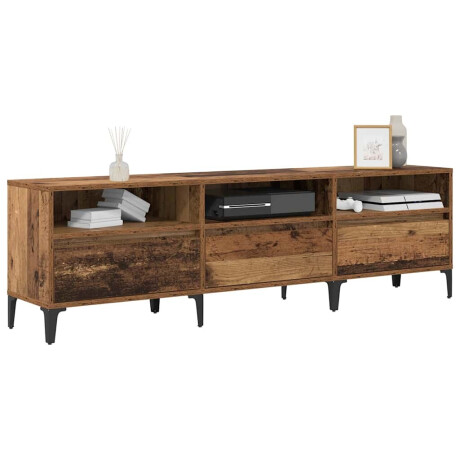 vidaXL TV-kast Oud hout 150 x 30 x 44.5 cm Bewerkt hout afbeelding3 - 1