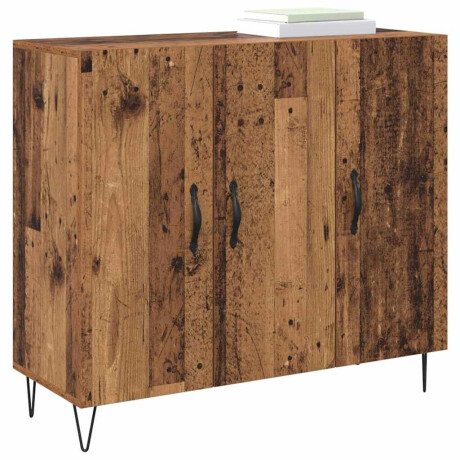 vidaXL Dressoir Oudhout 90 x 32,5 x 80 cm Bewerkt hout afbeelding3 - 1