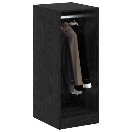 vidaXL Kledingkast met plank Zwart eiken 41 x 48 x 102 cm Bewerkt hout afbeelding3 - 1