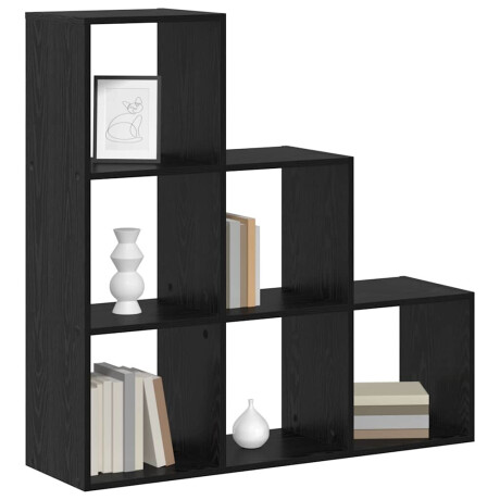 vidaXL Boekenkast Zwart eiken 99 x 29 x 99 cm Bewerkt hout afbeelding3 - 1