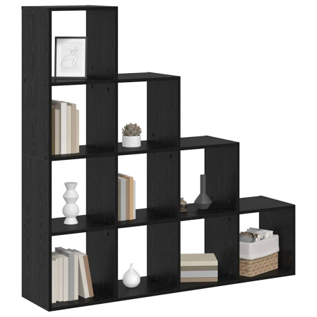 vidaXL Boekenkast Zwart eiken 131.5 x 29 x 131.5 cm Bewerkt hout afbeelding3 - 1