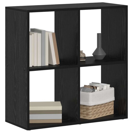 vidaXL Boekenkast Zwart eiken 69.5 x 29 x 69.5 cm Bewerkt hout afbeelding3 - 1
