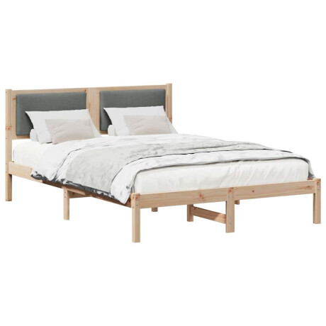 vidaXL Bedframe Donkergrijs 135 x 190 cm Massief grenenhout afbeelding3 - 1