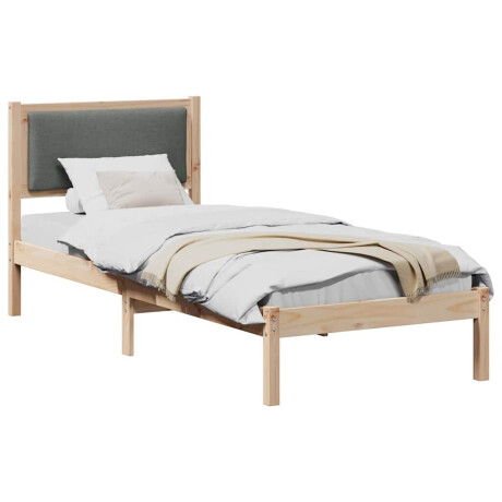 vidaXL Bedframe Donkergrijs 80 x 200 cm Massief grenenhout afbeelding3 - 1