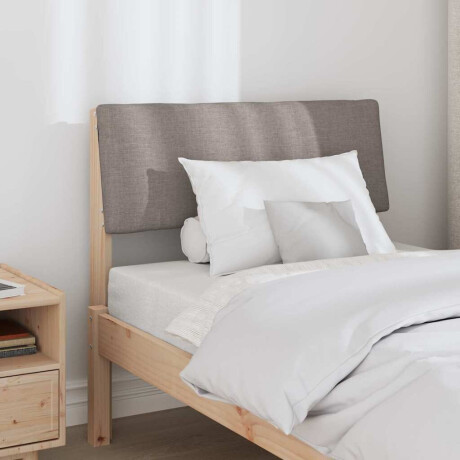 vidaXL Gestoffeerd hoofdbord Taupe 80 cm Massief grenenhout afbeelding3 - 1