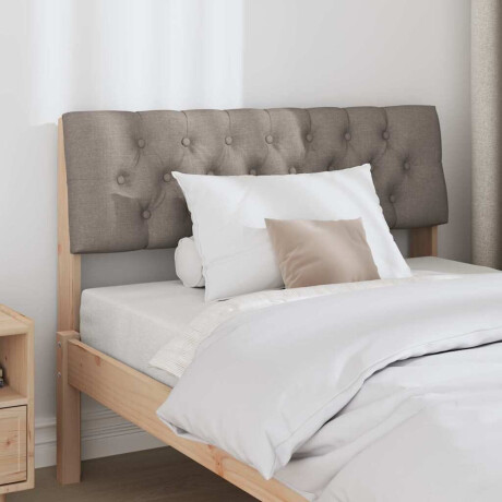 vidaXL Gestoffeerd hoofdbord Taupe 100 cm Massief grenenhout afbeelding3 - 1