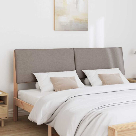vidaXL Gestoffeerd hoofdbord Taupe 180 cm Massief grenenhout afbeelding3 - 1