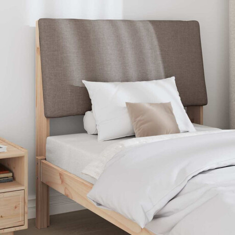 vidaXL Gestoffeerd hoofdbord Taupe 100 cm Massief grenenhout afbeelding3 - 1