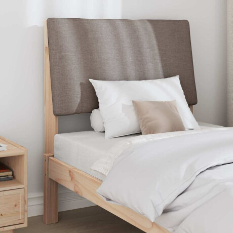 vidaXL Gestoffeerd hoofdbord Taupe 80 cm Massief grenenhout afbeelding3 - 1
