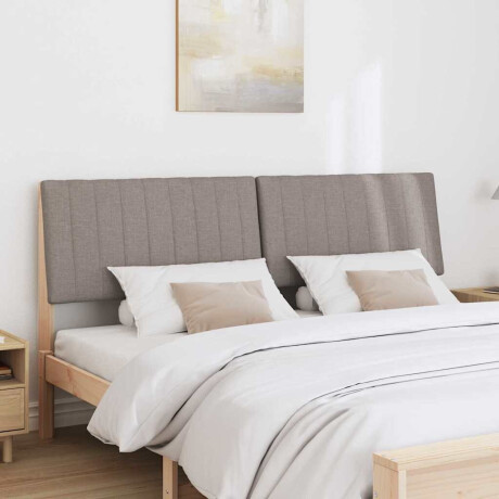 vidaXL Gestoffeerd hoofdbord Taupe 180 cm Massief grenenhout afbeelding3 - 1