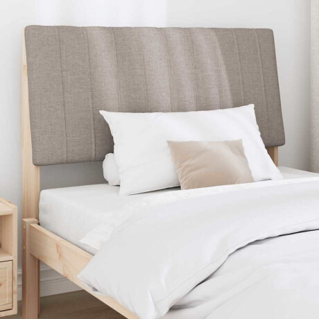 vidaXL Gestoffeerd hoofdbord Taupe 100 cm Massief grenenhout afbeelding3 - 1