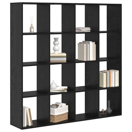 vidaXL Boekenkast Zwart eiken 137.5 x 29 x 137.5 cm Bewerkt hout afbeelding3 - 1