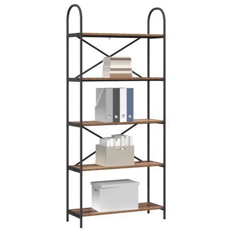 vidaXL Boekenkast Oudhout 80 x 30 x 183 cm Bewerkt hout afbeelding3 - 1