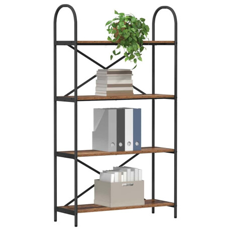 vidaXL Boekenkast Oudhout 80 x 30 x 146 cm Bewerkt hout afbeelding3 - 1