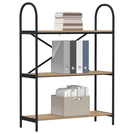 vidaXL Boekenkast Artisan Eiken 80 x 30 x 109 cm Bewerkt hout afbeelding3 - 1