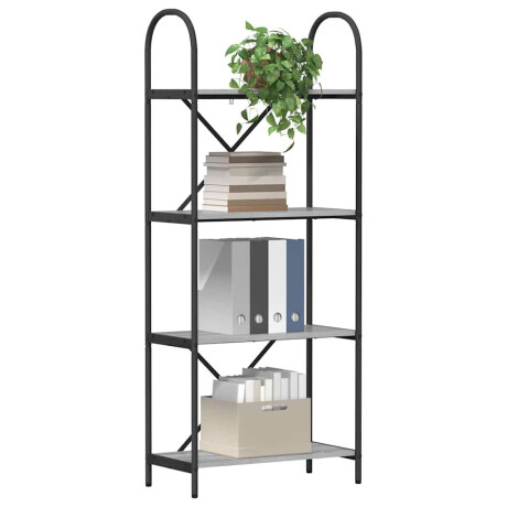 vidaXL Boekenkast Grijs Sonoma 60 x 30 x 146 cm Bewerkt hout afbeelding3 - 1