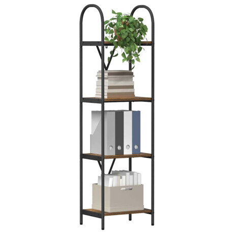 vidaXL Boekenkast Gerookt eiken 40 x 30 x 146 cm Bewerkt hout afbeelding3 - 1