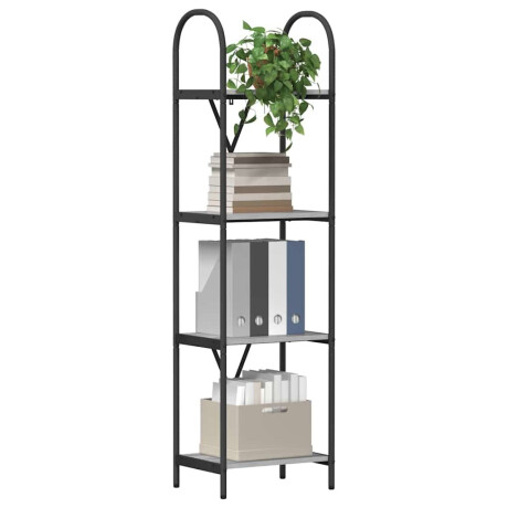 vidaXL Boekenkast Grijs Sonoma 40 x 30 x 146 cm Bewerkt hout afbeelding3 - 1
