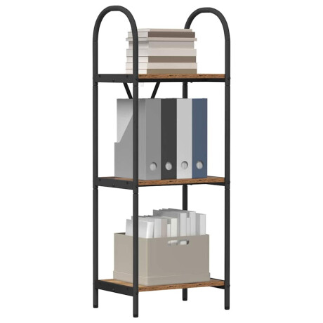 vidaXL Boekenkast Oudhout 40 x 30 x 109 cm Bewerkt hout afbeelding3 - 1