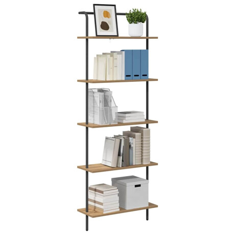 vidaXL Boekenkast Artisan Eiken 60 x 24 x 168 cm Bewerkt hout afbeelding3 - 1