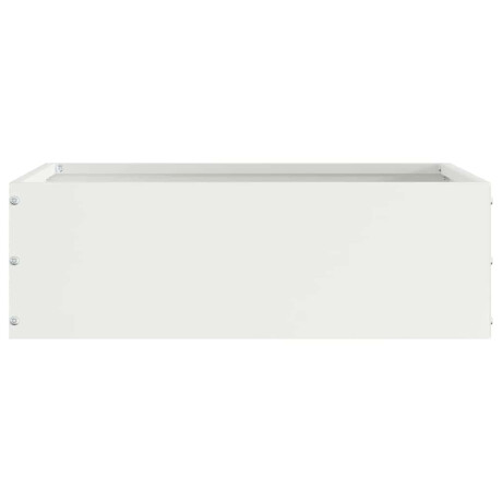 vidaXL Tuinrand Wit 40 x 40 x 13 cm Staal afbeelding3 - 1