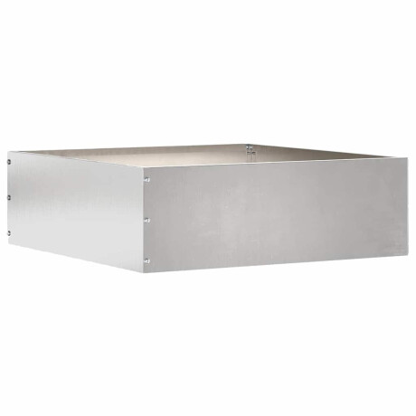 vidaXL Tuinrand 6 pcs Zilver 40 x 40 x 13 cm Roestvrij staal afbeelding3 - 1