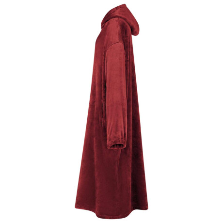 vidaXL Deken hoodie Bordeaux Rood s Flanel afbeelding3 - 1