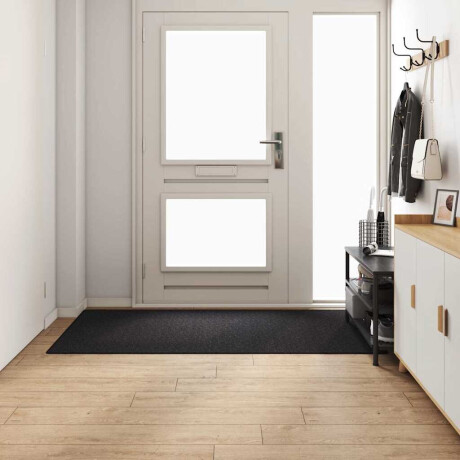 vidaXL Tapijt Loper Antraciet 100 x 200 cm 100% Polypropyleen afbeelding3 - 1