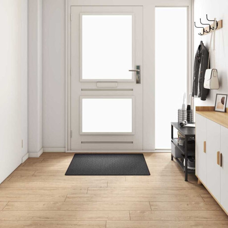 vidaXL Tapijt Loper Donkergrijs 100 x 100 cm 100% Polypropyleen afbeelding3 - 1