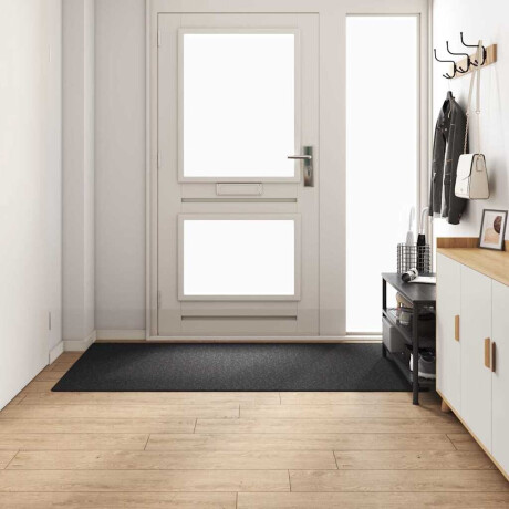 vidaXL Tapijt Loper Donkergrijs 100 x 200 cm 100% Polypropyleen afbeelding3 - 1