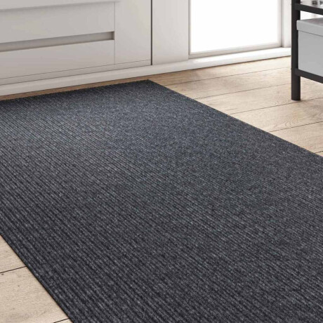 vidaXL Tapijt Loper Grijs 80 x 200 cm Stof afbeelding3 - 1