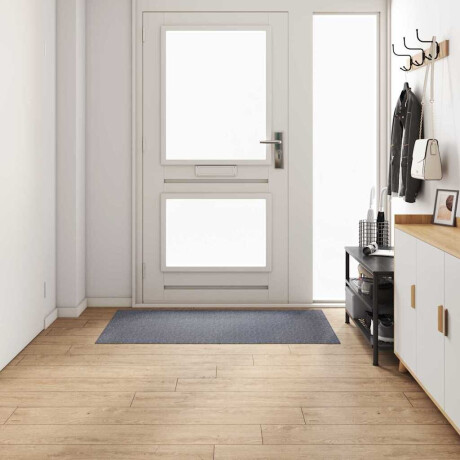 vidaXL Tapijt Loper Lichtgrijs 80 x 150 cm Stof afbeelding3 - 1