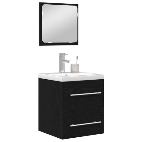 vidaXL Badkamermeubelset Wandgemonteerd 2 pcs artisanaal eikenkleurig afbeelding3 - 1